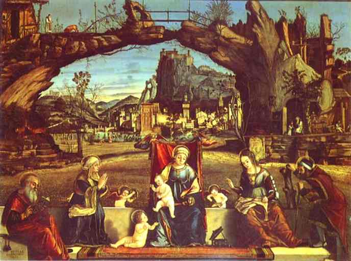 Wikioo.org – L'Enciclopedia delle Belle Arti - Pittura, Opere di Vittore Carpaccio - Sacra Conversazione