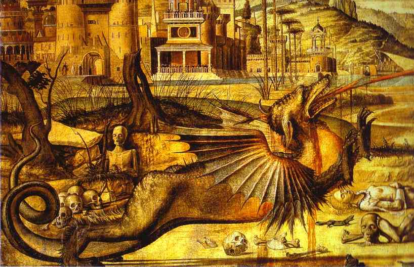 Wikioo.org - The Encyclopedia of Fine Arts - Painting, Artwork by Vittore Carpaccio - St. George and the Dragon