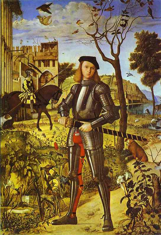 Wikioo.org - The Encyclopedia of Fine Arts - Painting, Artwork by Vittore Carpaccio - Young Knight