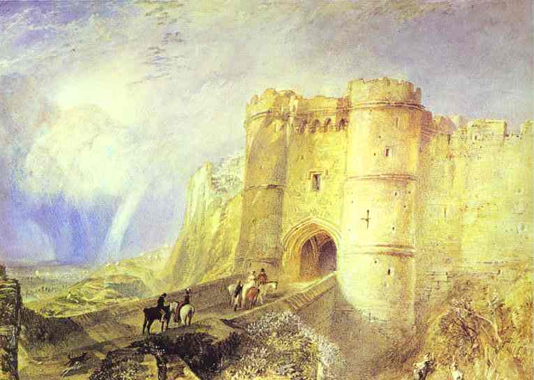 Wikioo.org - สารานุกรมวิจิตรศิลป์ - จิตรกรรม William Turner - Carisbrook Castle, Isle of Wight