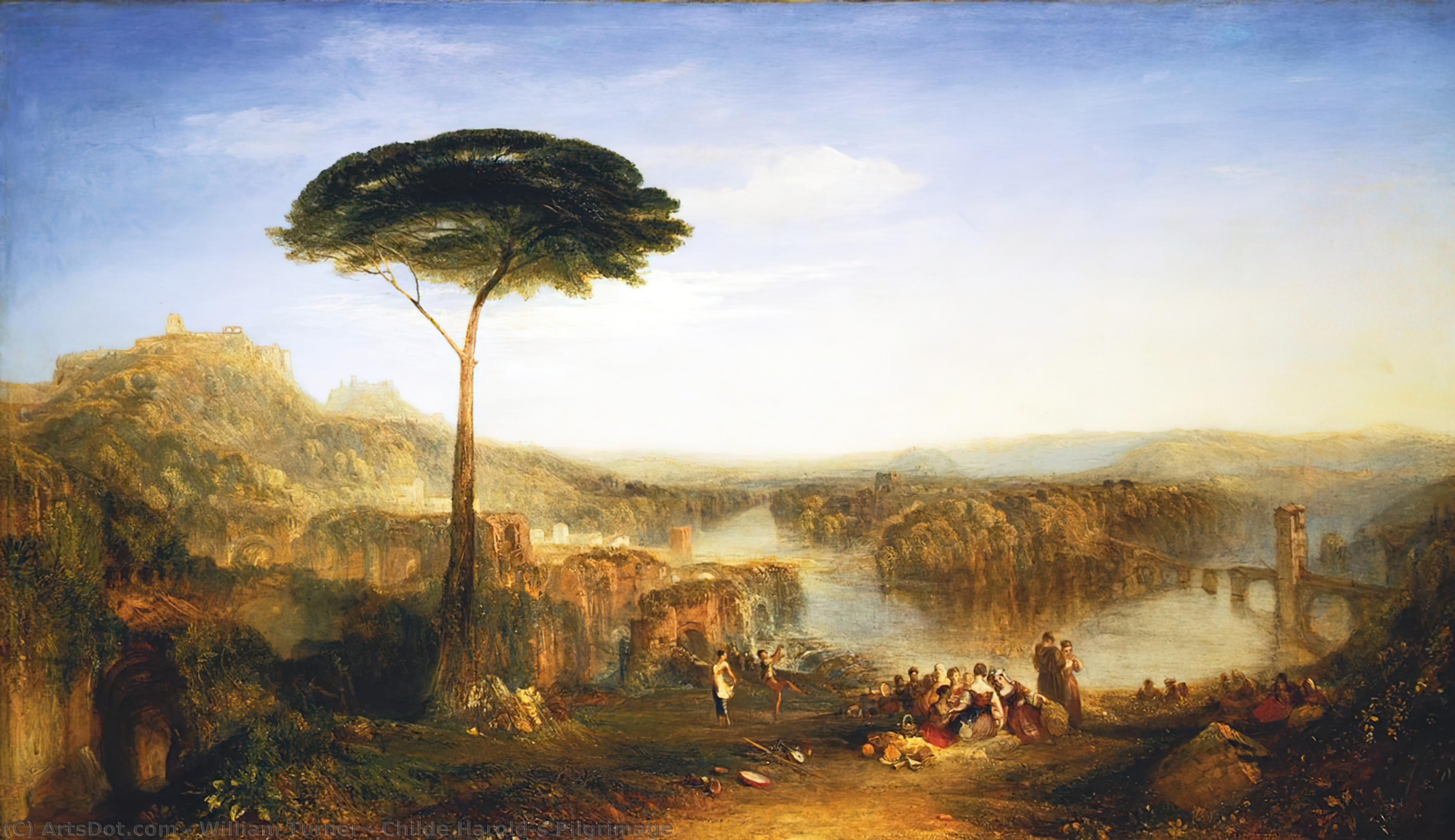 Wikioo.org - The Encyclopedia of Fine Arts - Painting, Artwork by William Turner - Childe Harold's Pilgrimage