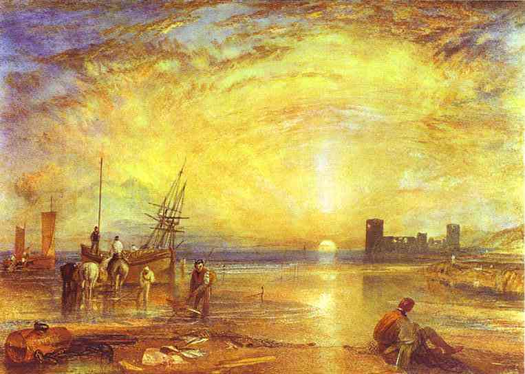 Wikioo.org - The Encyclopedia of Fine Arts - Painting, Artwork by William Turner - Flint Castle