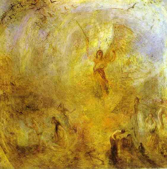 WikiOO.org - 百科事典 - 絵画、アートワーク William Turner - 天使 , 太陽の下に立つ