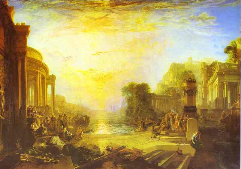 Wikioo.org - The Encyclopedia of Fine Arts - Painting, Artwork by William Turner - The Decline of the Carthaginian Empire