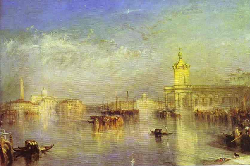 Wikioo.org - The Encyclopedia of Fine Arts - Painting, Artwork by William Turner - The Dogana, San Giorgio, Citella, From the Steps of the Europa