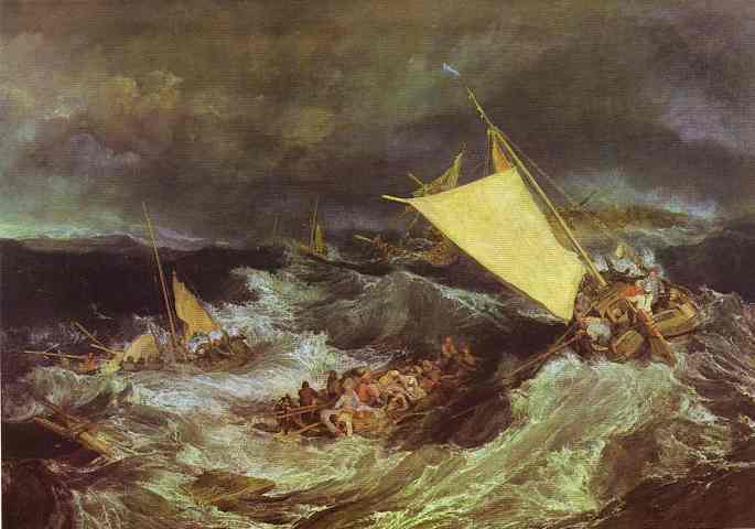 WikiOO.org - Enciclopédia das Belas Artes - Pintura, Arte por William Turner - The Shipwreck