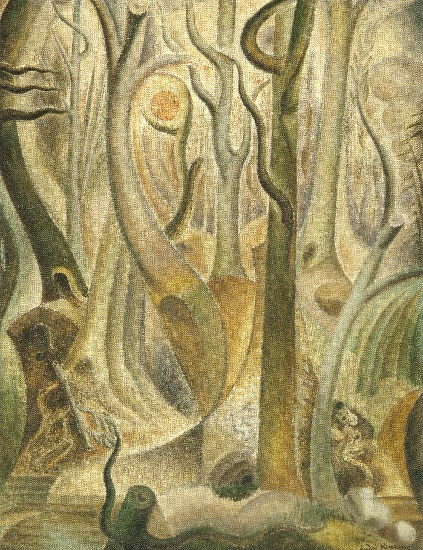 WikiOO.org - אנציקלופדיה לאמנויות יפות - ציור, יצירות אמנות André Aimé René Masson - The pond in the woods