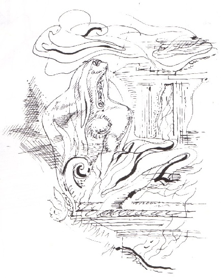 Wikioo.org - The Encyclopedia of Fine Arts - Painting, Artwork by André Aimé René Masson - Automatic drawing 02