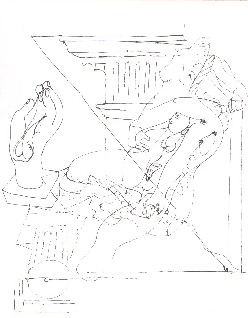 Wikioo.org - The Encyclopedia of Fine Arts - Painting, Artwork by André Aimé René Masson - Automatic drawing 03