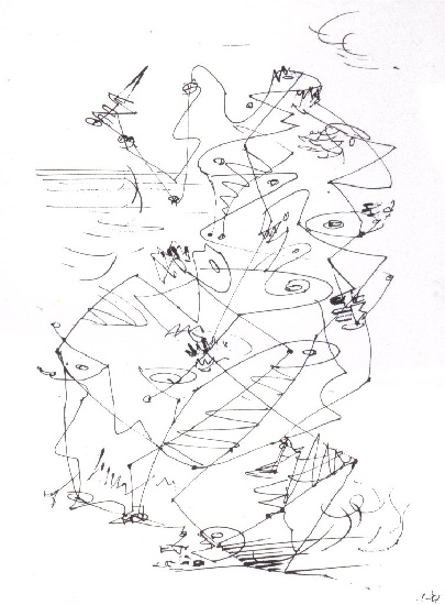 Wikioo.org - สารานุกรมวิจิตรศิลป์ - จิตรกรรม André Aimé René Masson - Automatic Drawing
