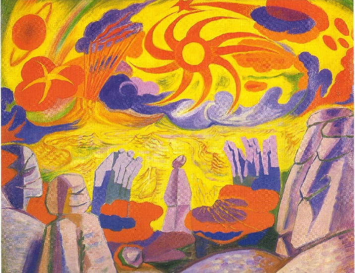 WikiOO.org - Enciklopedija likovnih umjetnosti - Slikarstvo, umjetnička djela André Aimé René Masson - Dawn in Montserrat