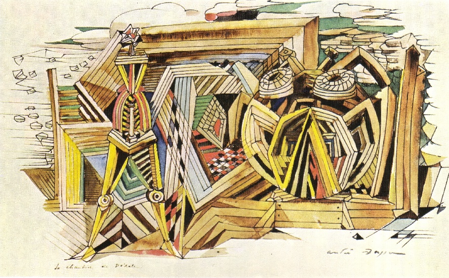 Wikioo.org - The Encyclopedia of Fine Arts - Painting, Artwork by André Aimé René Masson - The construction of Daedalus
