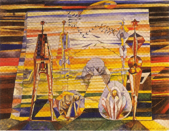 WikiOO.org - Encyclopedia of Fine Arts - Maleri, Artwork André Aimé René Masson - The Wall Metaphysics