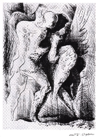 WikiOO.org - Encyclopedia of Fine Arts - Målning, konstverk André Aimé René Masson - Leda