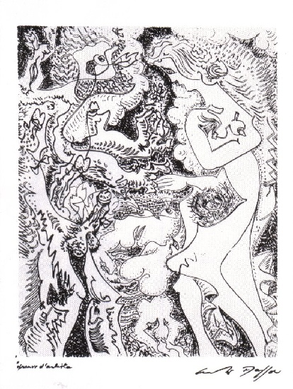 Wikioo.org – La Enciclopedia de las Bellas Artes - Pintura, Obras de arte de André Aimé René Masson - el árbol y el nido