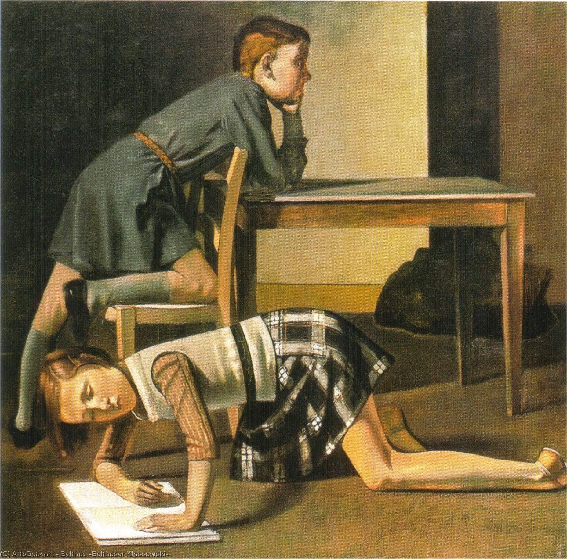 Wikioo.org - สารานุกรมวิจิตรศิลป์ - จิตรกรรม Balthus (Balthasar Klossowski) - Children Blanchard