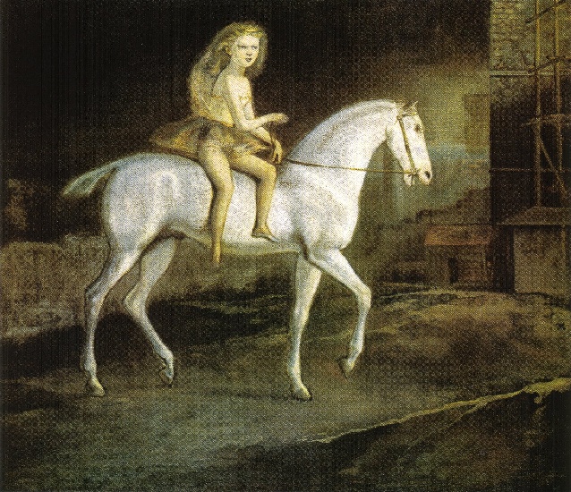 Wikioo.org – L'Encyclopédie des Beaux Arts - Peinture, Oeuvre de Balthus (Balthasar Klossowski) - Squires sur une cheval blanc
