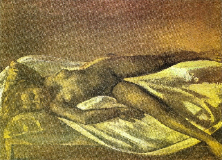 Wikioo.org - สารานุกรมวิจิตรศิลป์ - จิตรกรรม Balthus (Balthasar Klossowski) - Reclining Nude