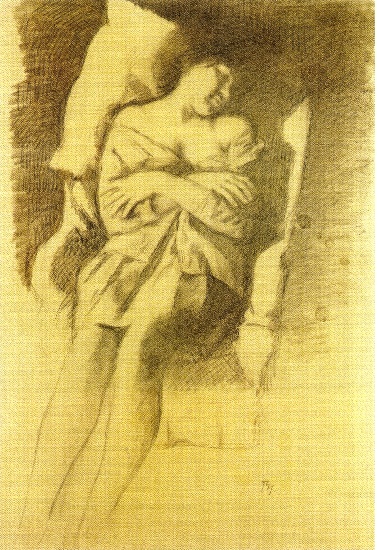 Wikioo.org - The Encyclopedia of Fine Arts - Painting, Artwork by Balthus (Balthasar Klossowski) - Katia asleep