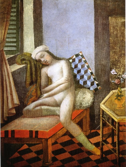 WikiOO.org - Enciclopedia of Fine Arts - Pictura, lucrări de artă Balthus (Balthasar Klossowski) - Nu dozing 2