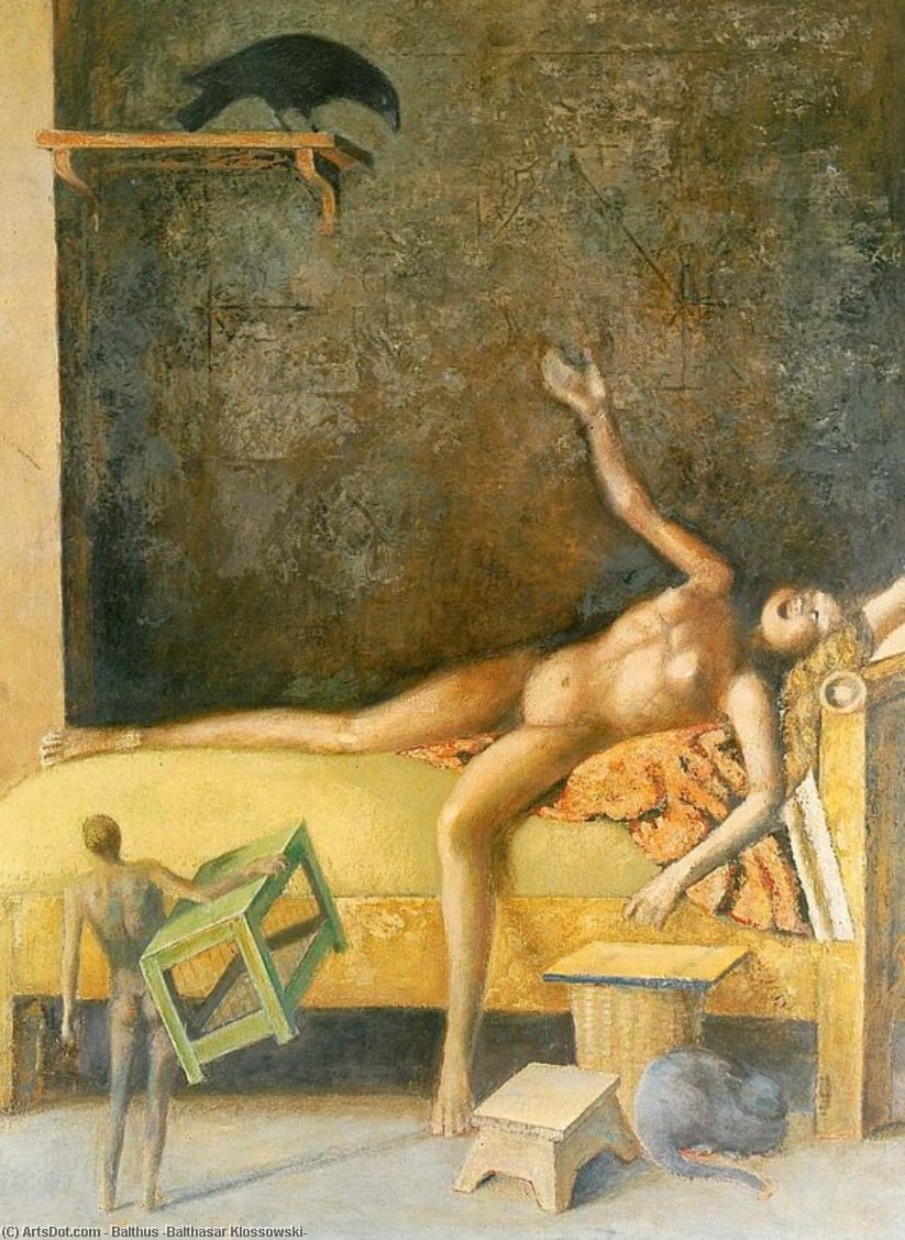WikiOO.org - Encyclopedia of Fine Arts - Maľba, Artwork Balthus (Balthasar Klossowski) - Great composition in Raven