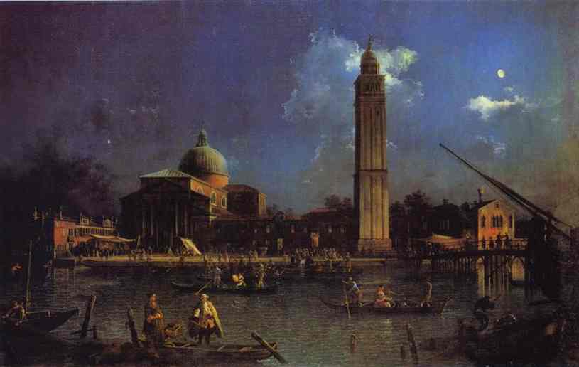 WikiOO.org - 백과 사전 - 회화, 삽화 Giovanni Antonio Canal (Canaletto) - The Vigilia di S. Pietro
