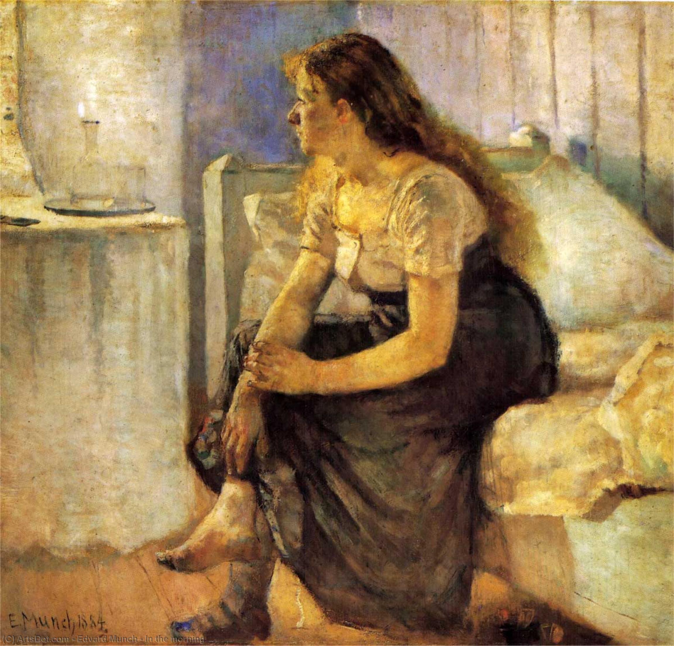 Wikioo.org - The Encyclopedia of Fine Arts - Painting, Artwork by Edvard Munch - In the morning