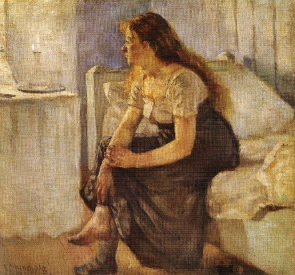 WikiOO.org - Güzel Sanatlar Ansiklopedisi - Resim, Resimler Edvard Munch - Morning