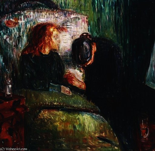 WikiOO.org - Encyclopedia of Fine Arts - Malba, Artwork Edvard Munch - The Sick Child