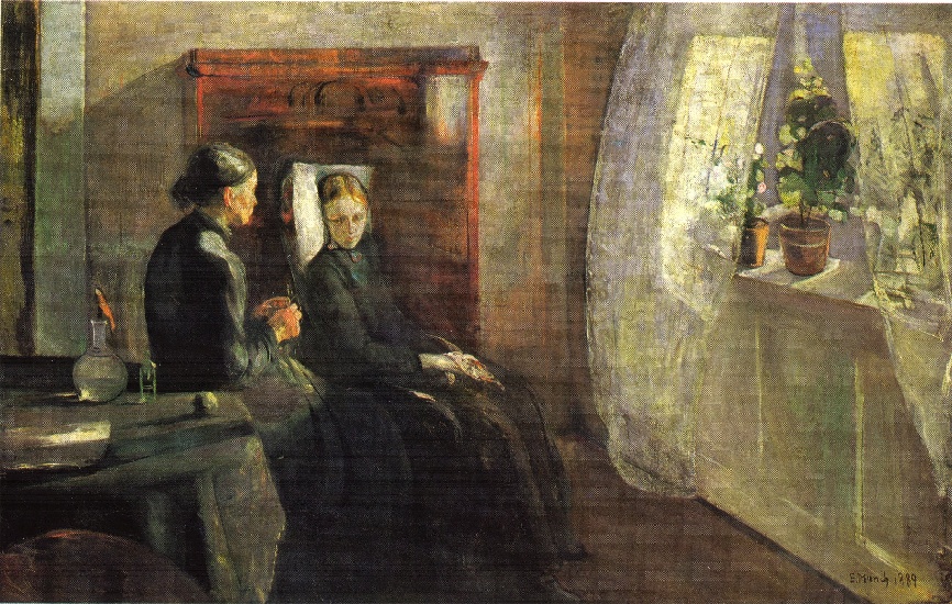 WikiOO.org - אנציקלופדיה לאמנויות יפות - ציור, יצירות אמנות Edvard Munch - Spring