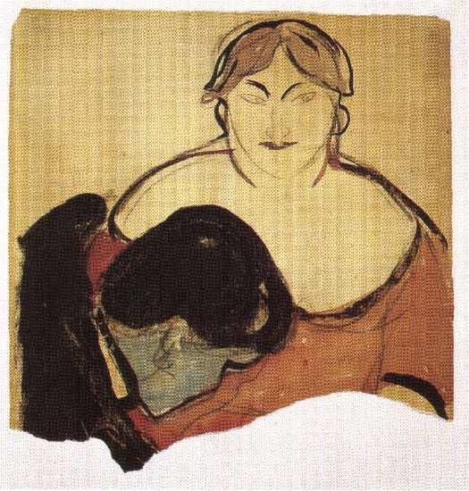 Wikioo.org – La Enciclopedia de las Bellas Artes - Pintura, Obras de arte de Edvard Munch - Hombre joven y prostituta