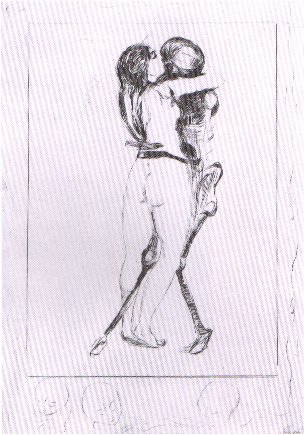 WikiOO.org – 美術百科全書 - 繪畫，作品 Edvard Munch -  的  女孩  死亡  和 02