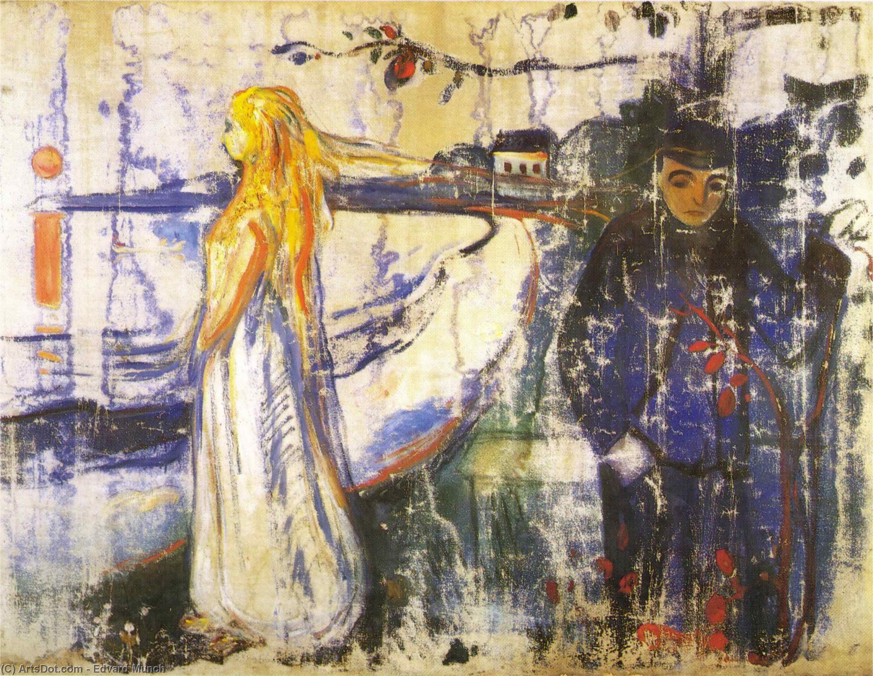 Wikioo.org - The Encyclopedia of Fine Arts - Painting, Artwork by Edvard Munch - Separation