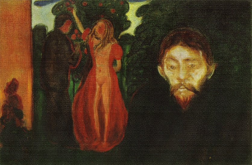 Wikioo.org - The Encyclopedia of Fine Arts - Painting, Artwork by Edvard Munch - Jealousy 3