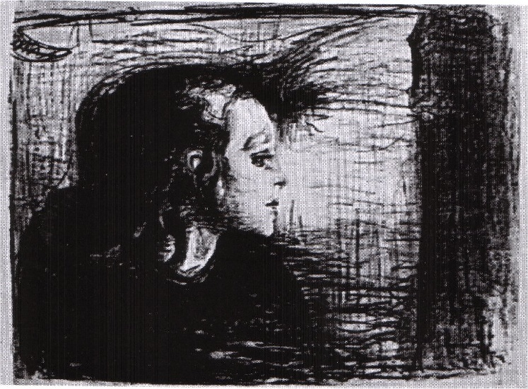 Wikioo.org - สารานุกรมวิจิตรศิลป์ - จิตรกรรม Edvard Munch - The sick girl