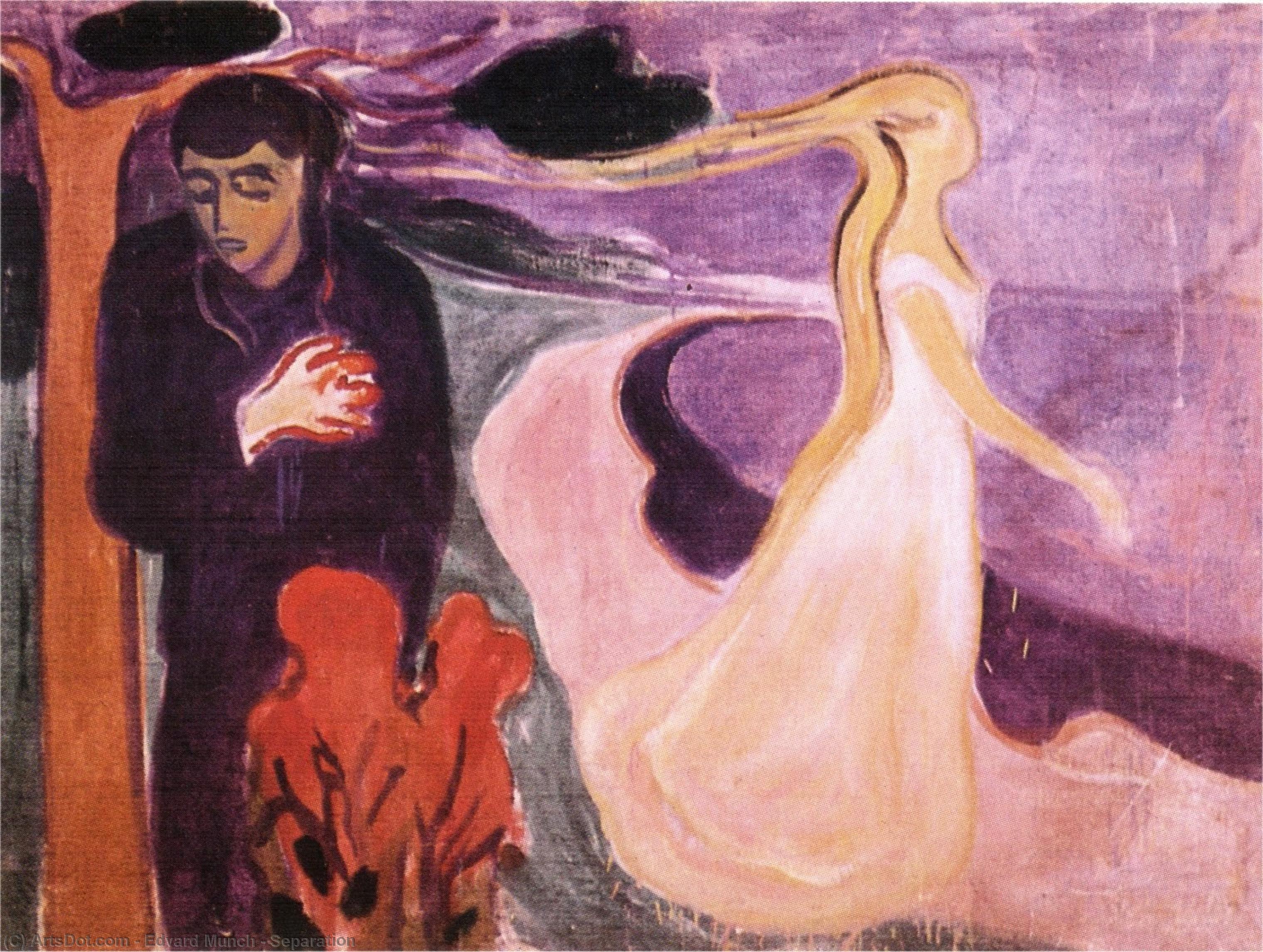 Wikioo.org - สารานุกรมวิจิตรศิลป์ - จิตรกรรม Edvard Munch - Separation
