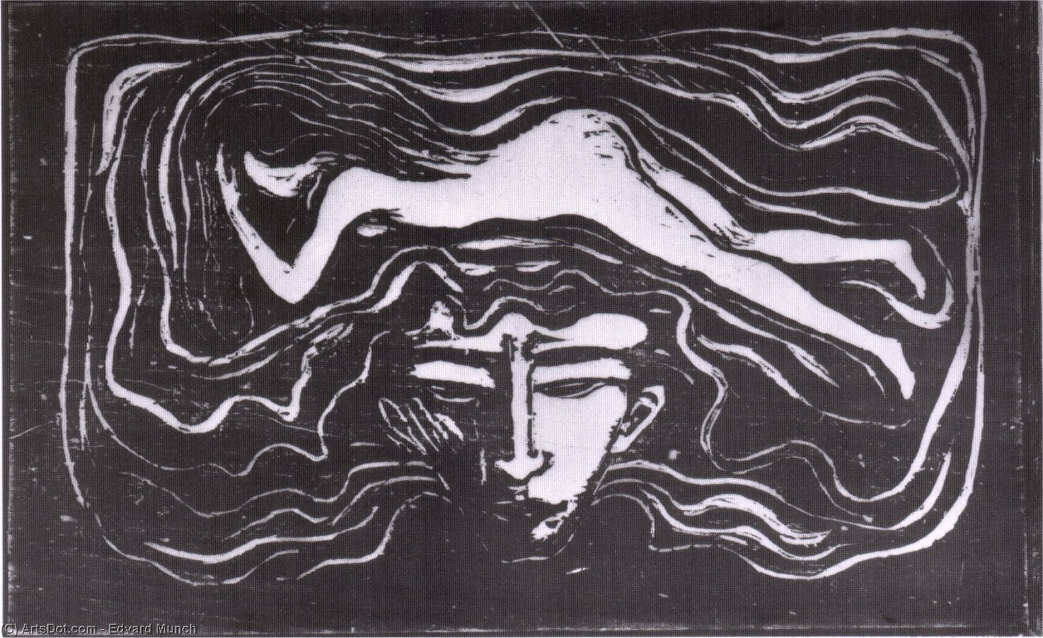 Wikioo.org - The Encyclopedia of Fine Arts - Painting, Artwork by Edvard Munch - In the human brain
