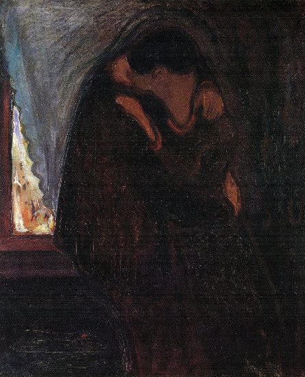 WikiOO.org - Encyclopedia of Fine Arts - Malba, Artwork Edvard Munch - The Kiss