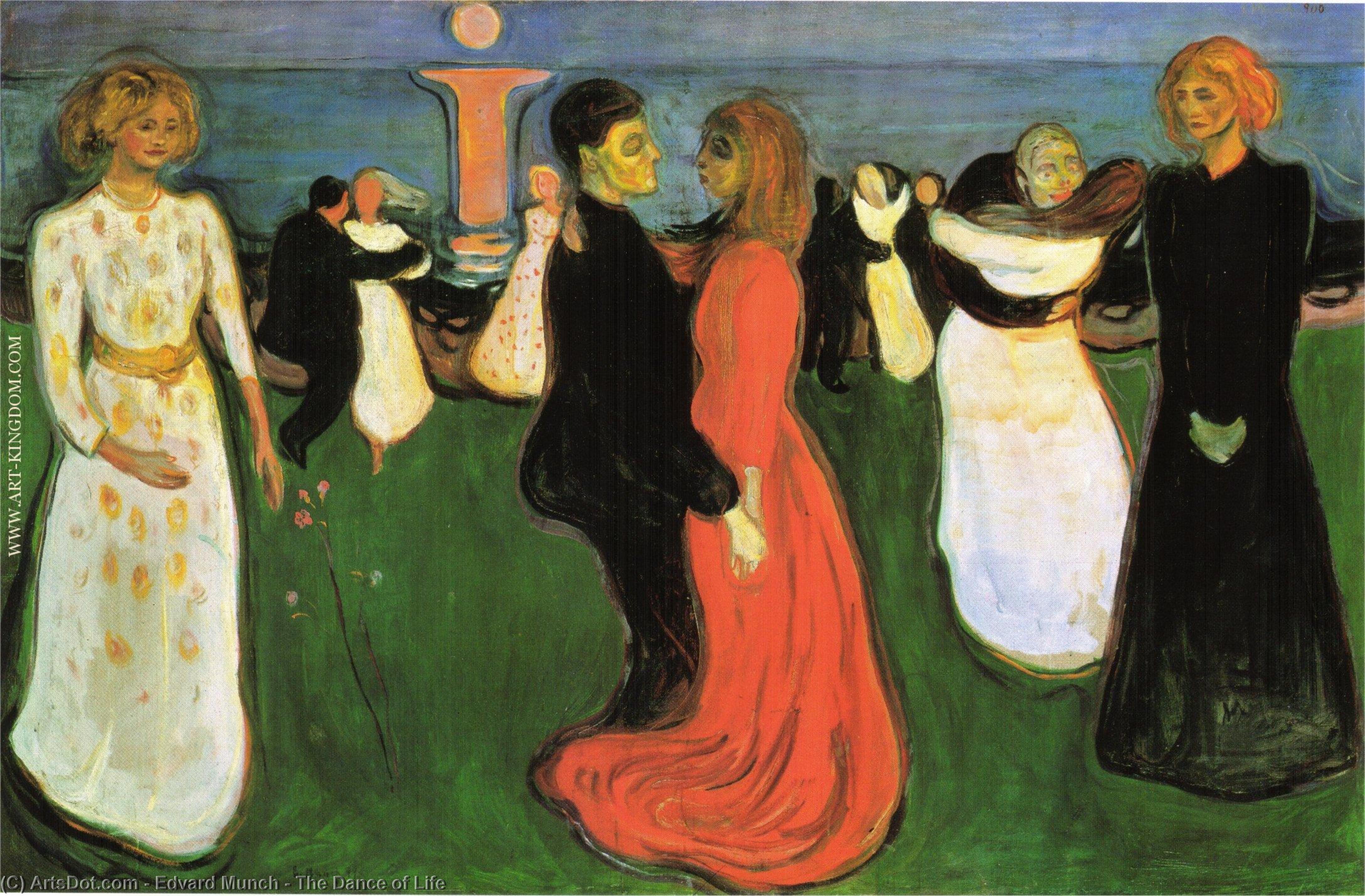 WikiOO.org - Encyclopedia of Fine Arts - Festés, Grafika Edvard Munch - The Dance of Life