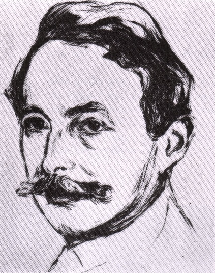 WikiOO.org - Енциклопедія образотворчого мистецтва - Живопис, Картини
 Edvard Munch - Portrait of Max Linder