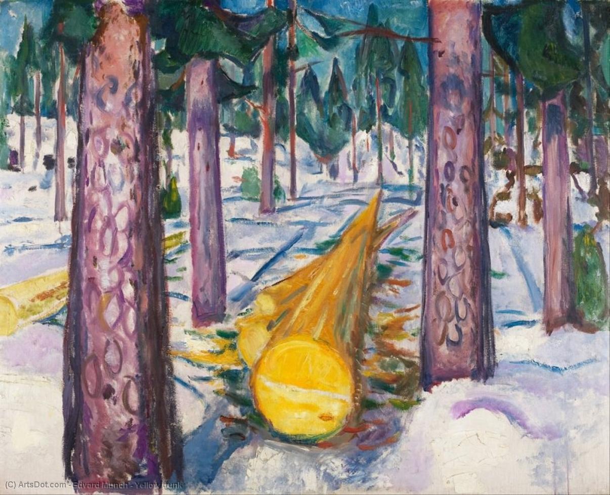 Wikioo.org - The Encyclopedia of Fine Arts - Painting, Artwork by Edvard Munch - Yellow trunk
