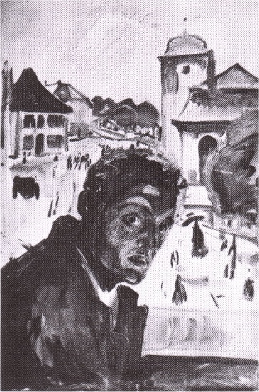 Wikoo.org - موسوعة الفنون الجميلة - اللوحة، العمل الفني Edvard Munch - Self-Portrait