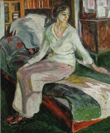 Wikioo.org – La Enciclopedia de las Bellas Artes - Pintura, Obras de arte de Edvard Munch - Modelo
