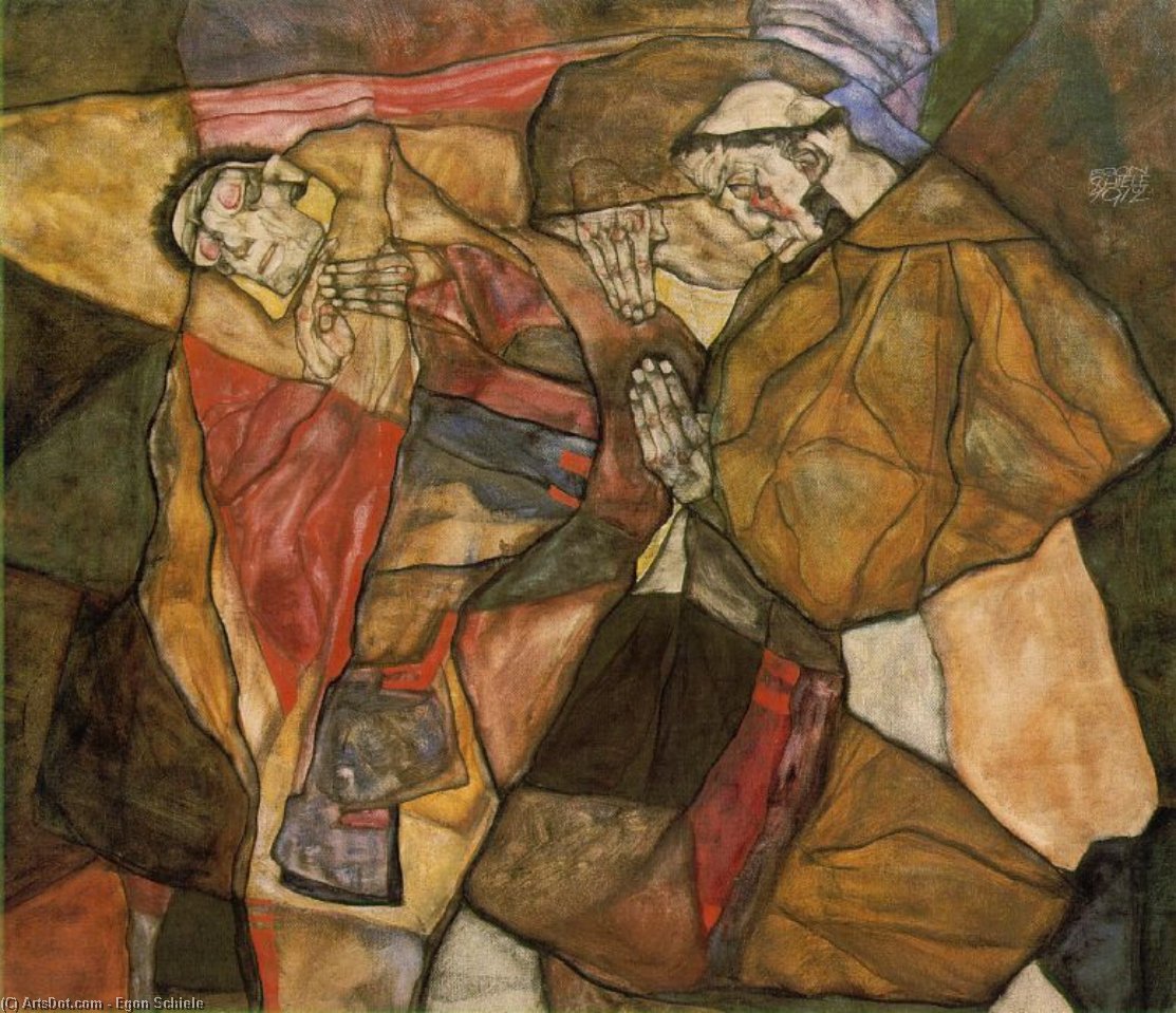 Wikioo.org - The Encyclopedia of Fine Arts - Painting, Artwork by Egon Schiele - agony 1912
