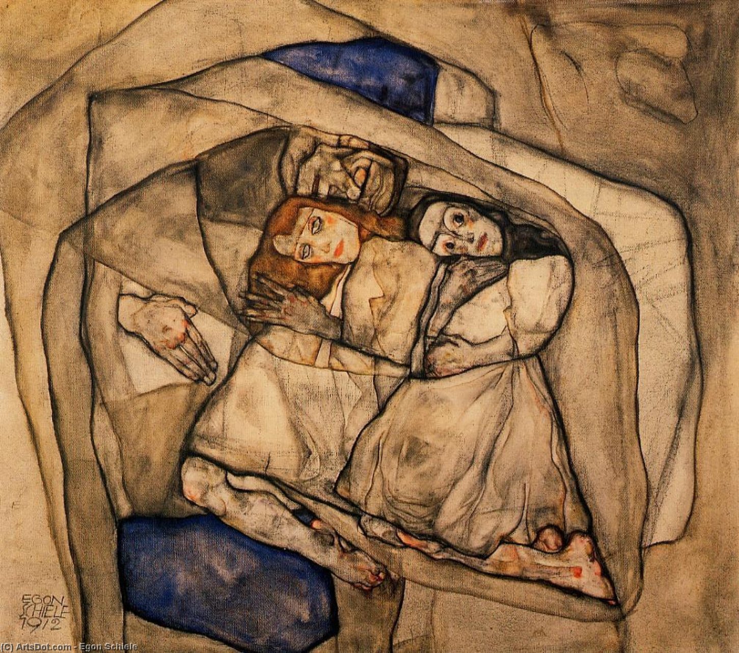 Wikioo.org - The Encyclopedia of Fine Arts - Painting, Artwork by Egon Schiele - Conversion