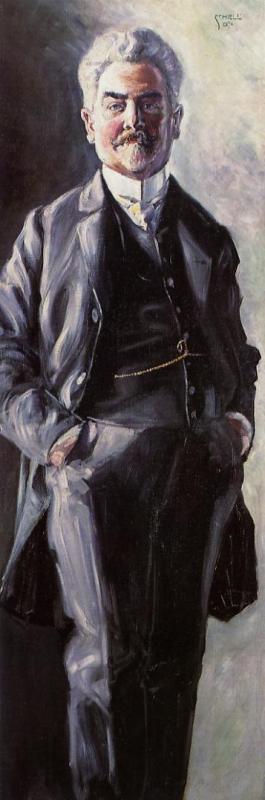 WikiOO.org - Enciclopedia of Fine Arts - Pictura, lucrări de artă Egon Schiele - Portrait of Leopold Czihaczek, Standing