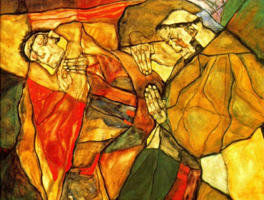 Wikioo.org – L'Enciclopedia delle Belle Arti - Pittura, Opere di Egon Schiele - schiele agonia 1912
