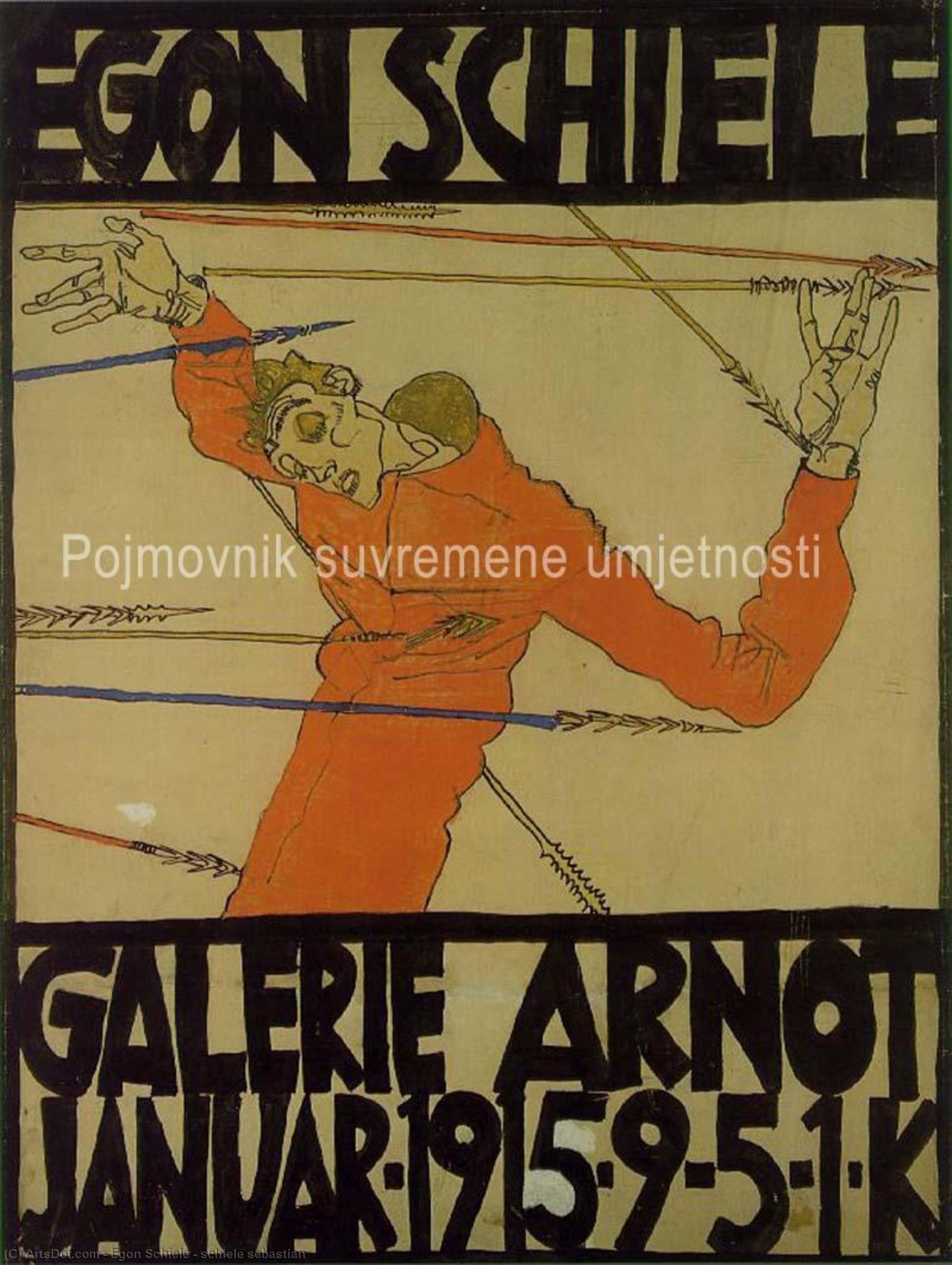 WikiOO.org - Encyclopedia of Fine Arts - Maleri, Artwork Egon Schiele - schiele sebastian