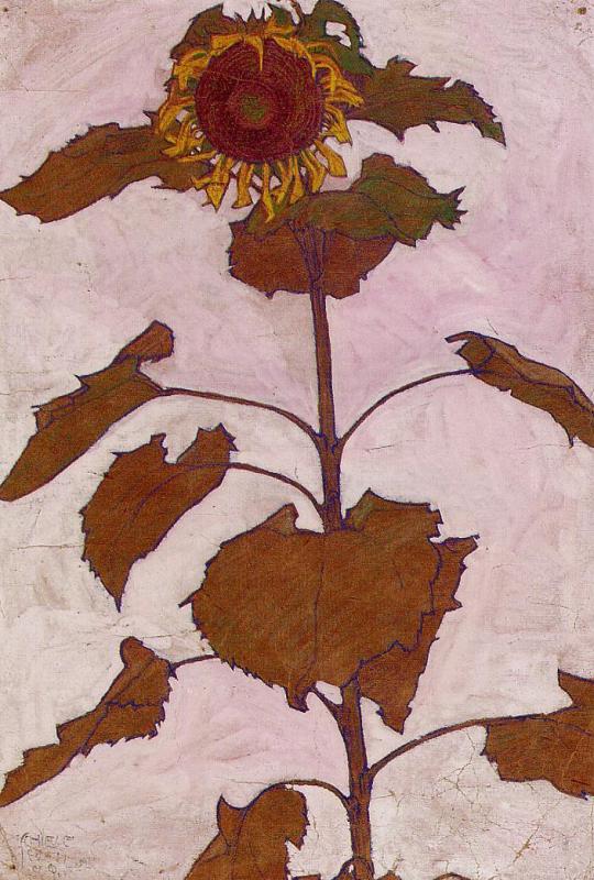 WikiOO.org - Enciklopedija likovnih umjetnosti - Slikarstvo, umjetnička djela Egon Schiele - Sunflower