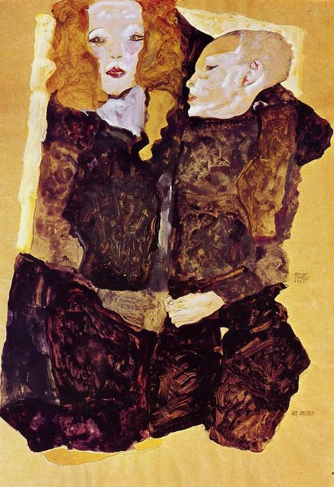 Wikioo.org - The Encyclopedia of Fine Arts - Painting, Artwork by Egon Schiele - The Brother